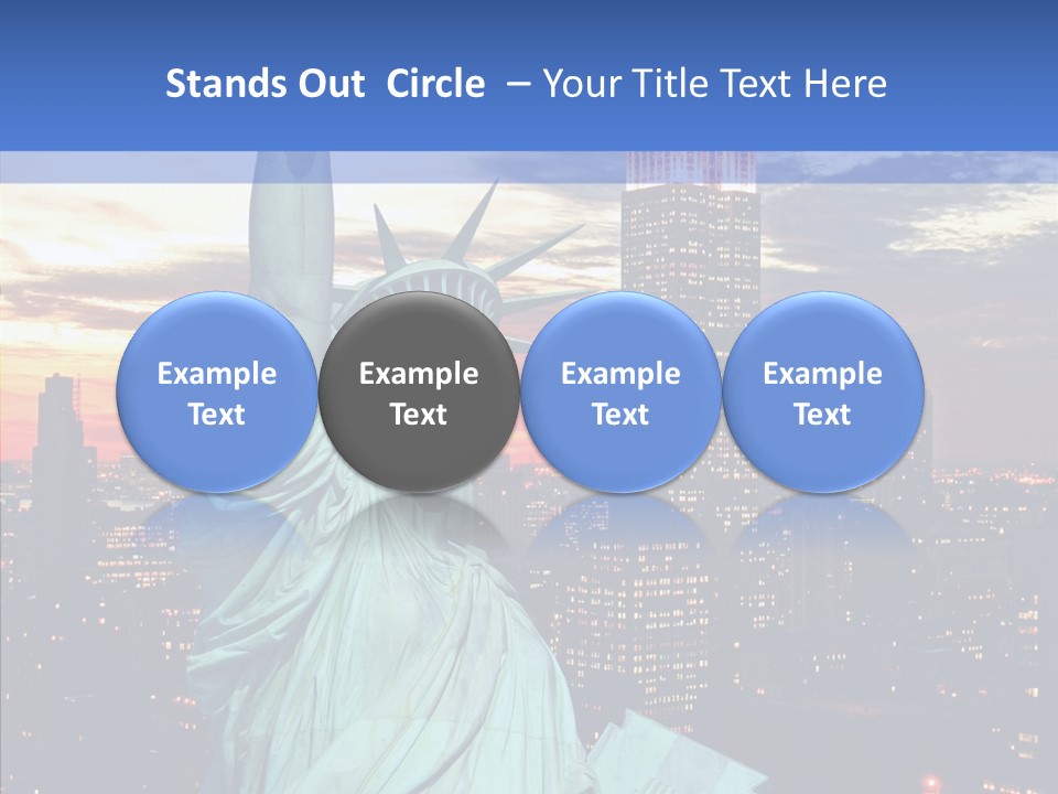 Immigration Skyscraper Empire PowerPoint Template