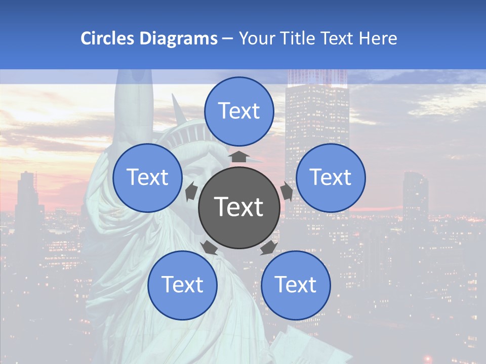 Immigration Skyscraper Empire PowerPoint Template