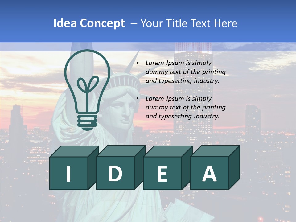 Immigration Skyscraper Empire PowerPoint Template