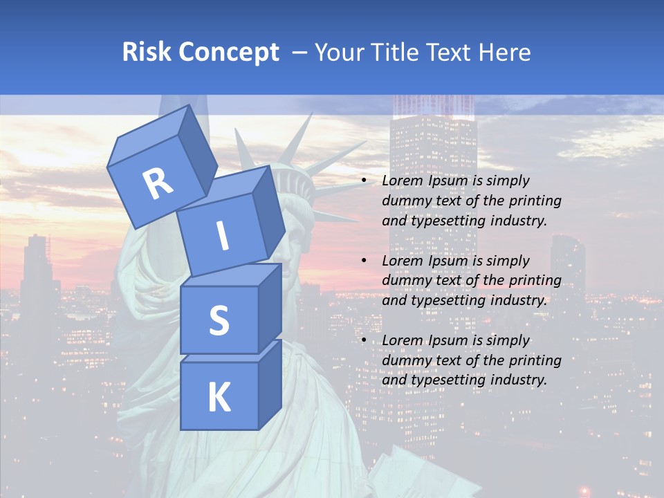 Immigration Skyscraper Empire PowerPoint Template
