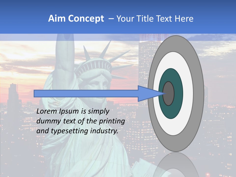 Immigration Skyscraper Empire PowerPoint Template