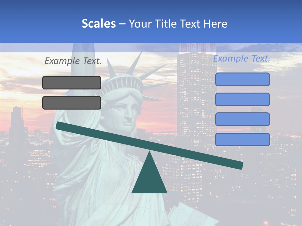 Immigration Skyscraper Empire PowerPoint Template