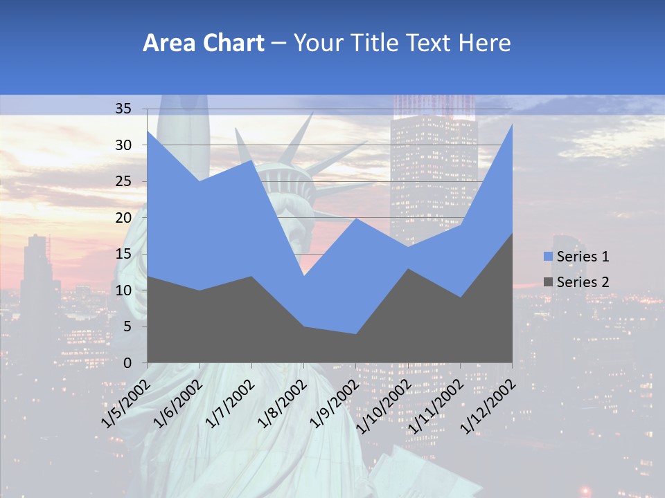 Immigration Skyscraper Empire PowerPoint Template