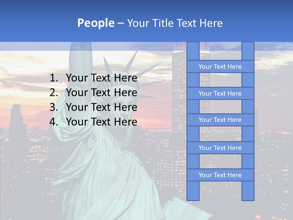 Immigration Skyscraper Empire PowerPoint Template