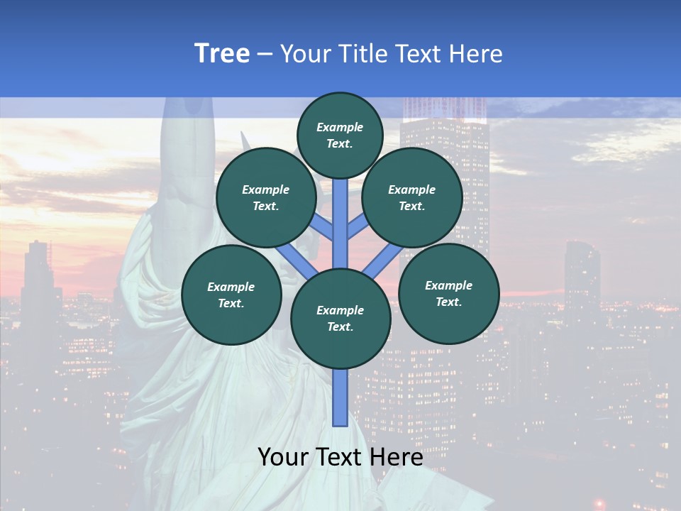 Immigration Skyscraper Empire PowerPoint Template