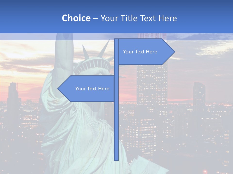 Immigration Skyscraper Empire PowerPoint Template