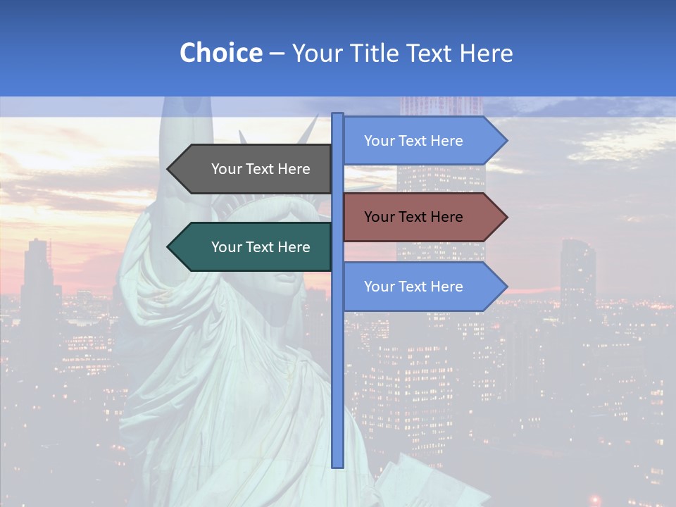 Immigration Skyscraper Empire PowerPoint Template