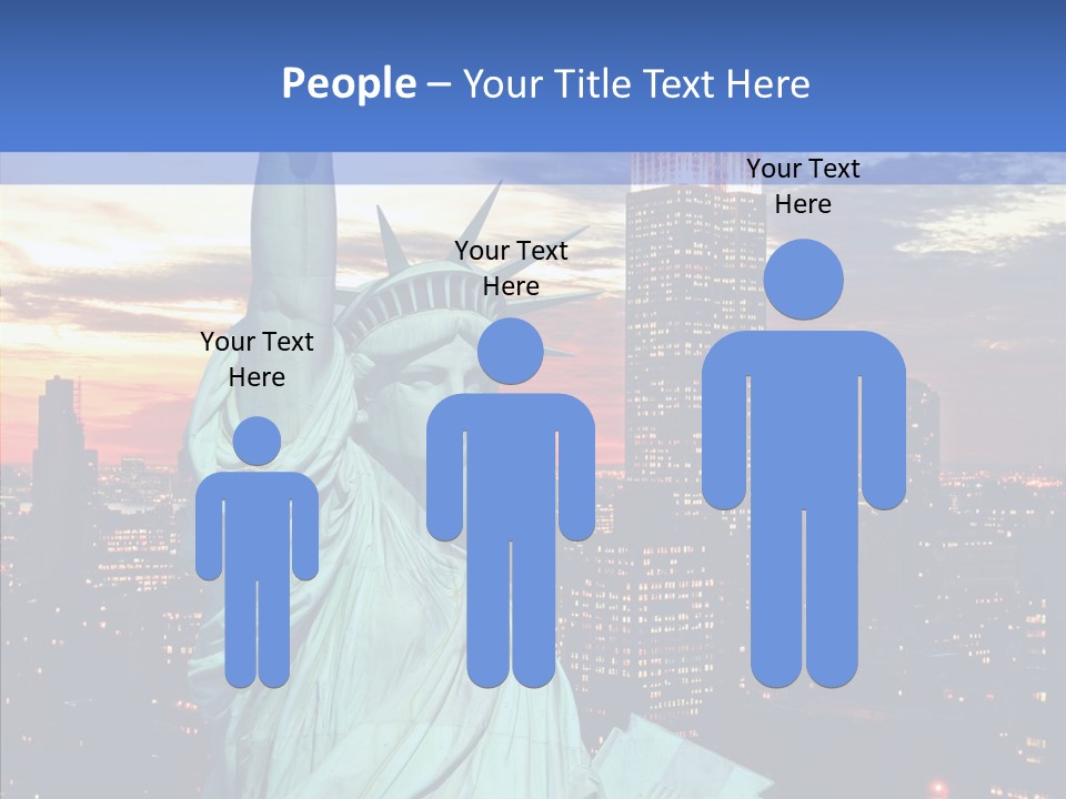 Immigration Skyscraper Empire PowerPoint Template