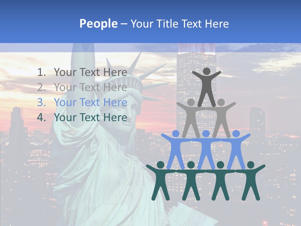 Immigration Skyscraper Empire PowerPoint Template