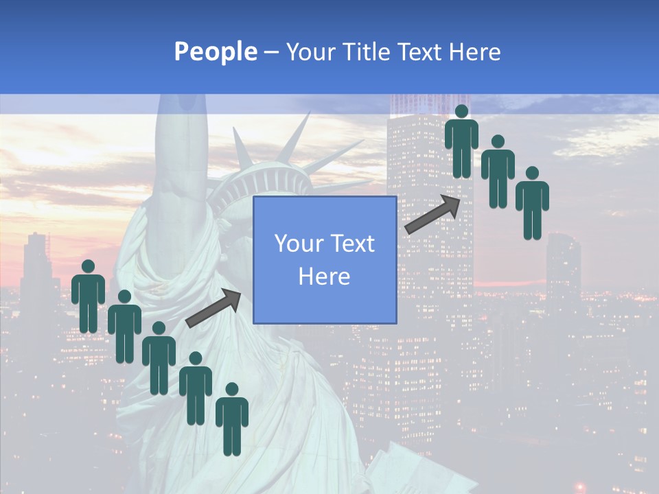 Immigration Skyscraper Empire PowerPoint Template