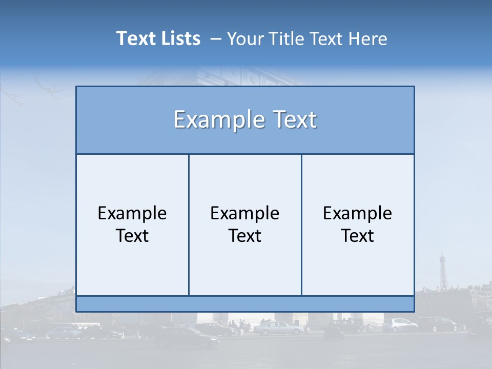 Roundabout Daytime Paris PowerPoint Template