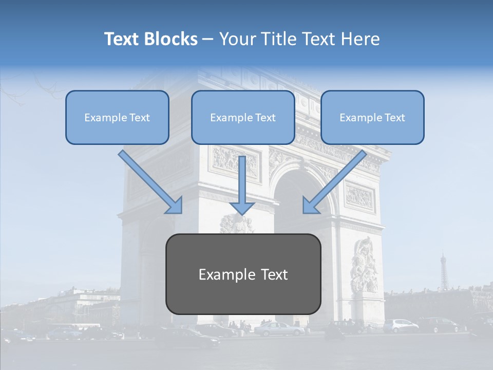 Roundabout Daytime Paris PowerPoint Template