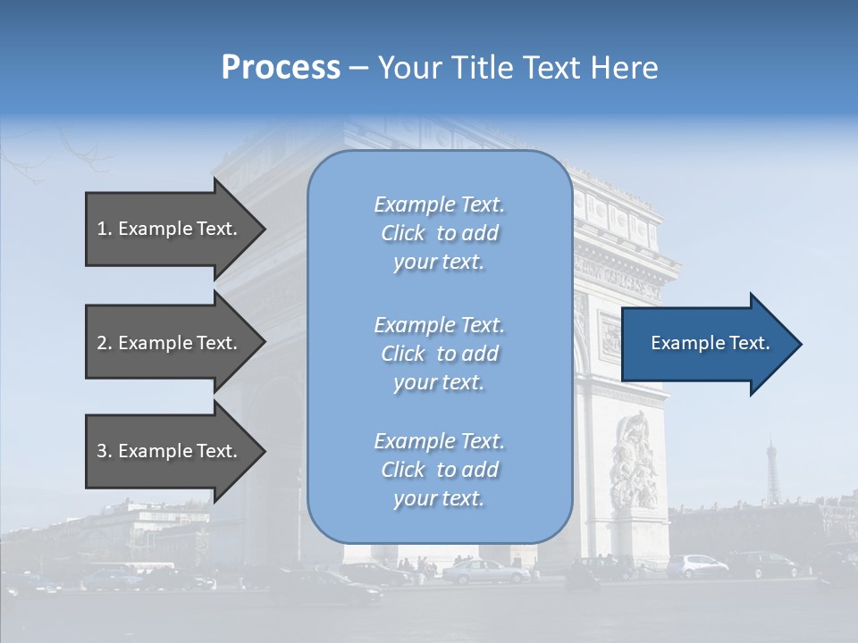 Roundabout Daytime Paris PowerPoint Template
