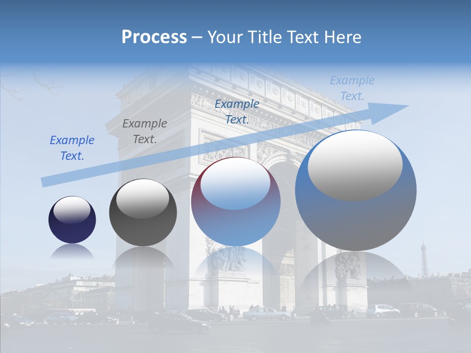 Roundabout Daytime Paris PowerPoint Template