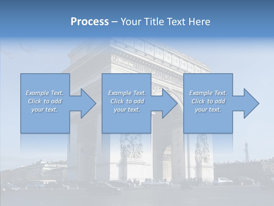 Roundabout Daytime Paris PowerPoint Template