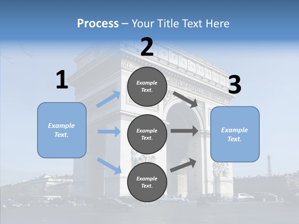 Roundabout Daytime Paris PowerPoint Template