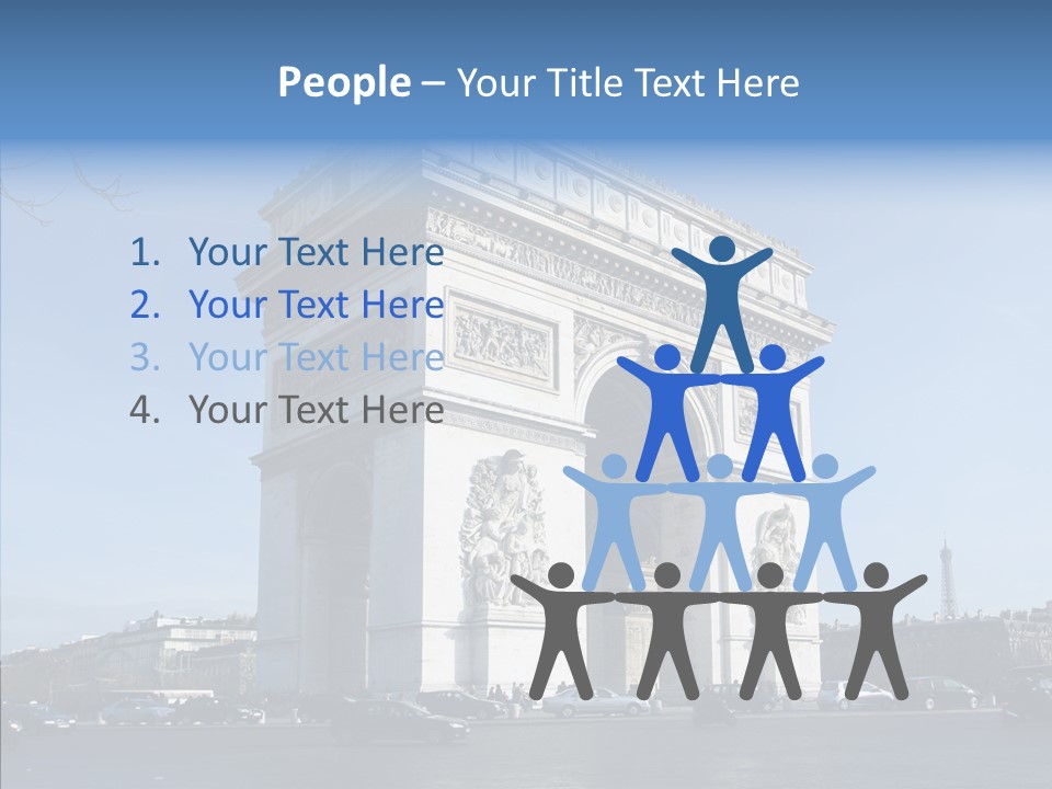 Roundabout Daytime Paris PowerPoint Template