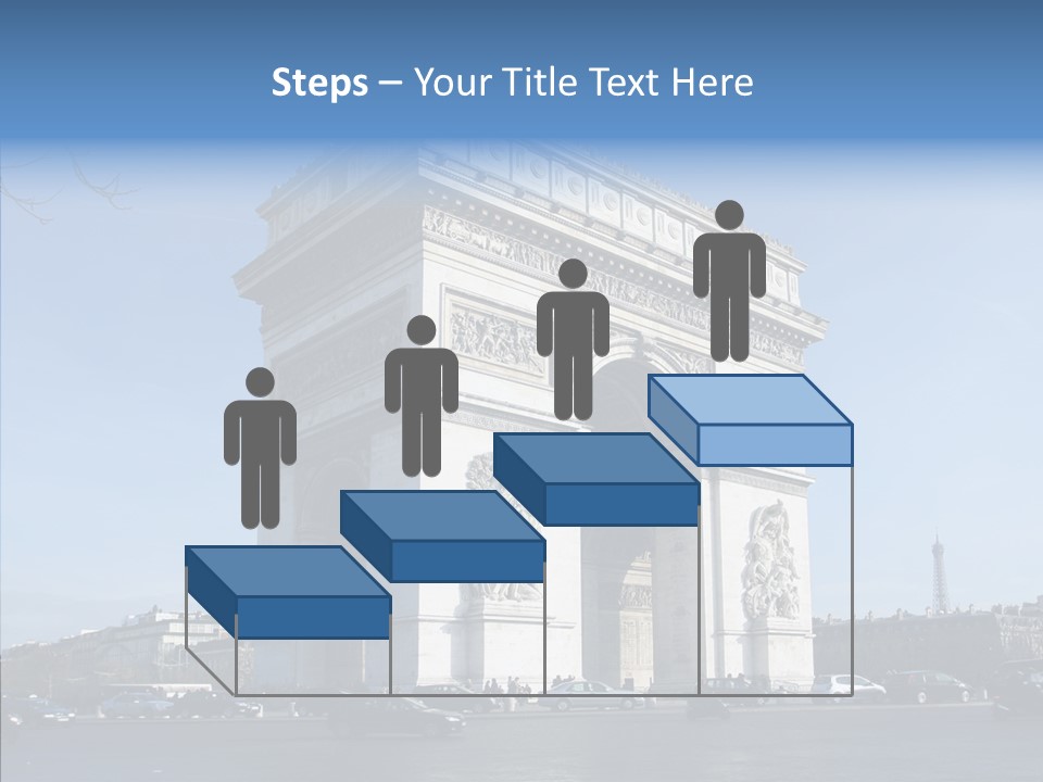 Roundabout Daytime Paris PowerPoint Template