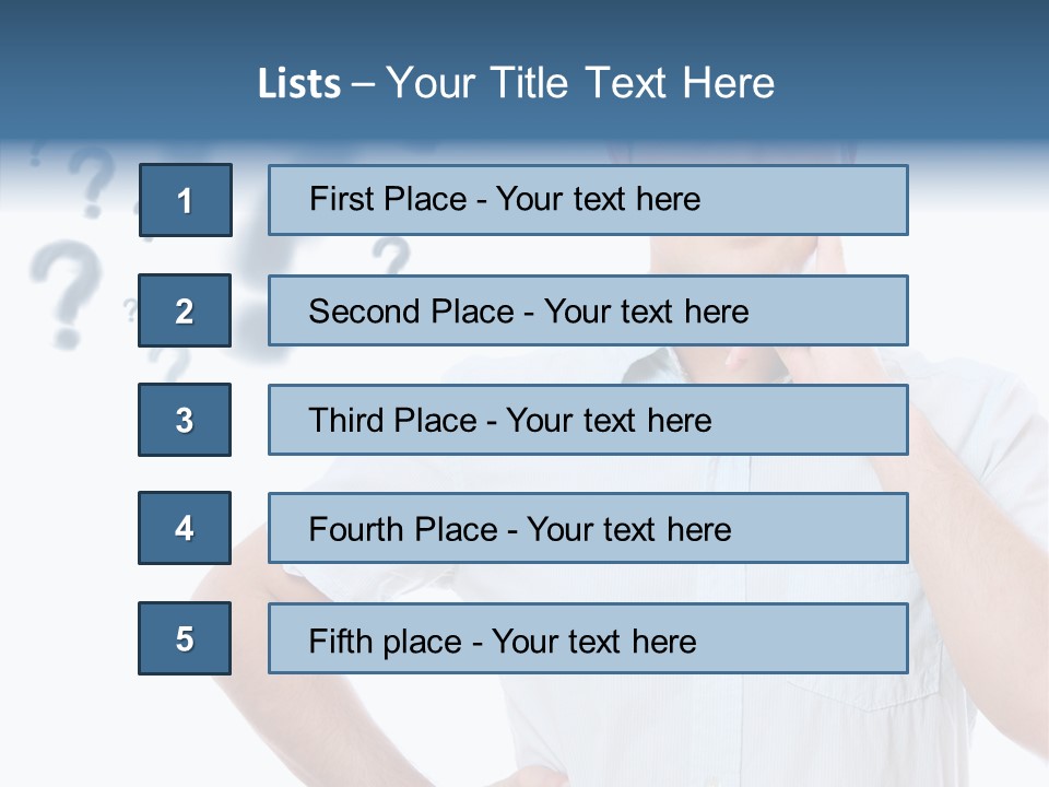 Gesture Man Confident PowerPoint Template