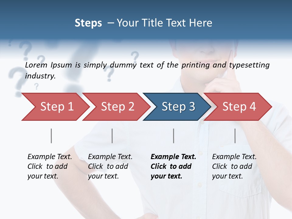 Gesture Man Confident PowerPoint Template