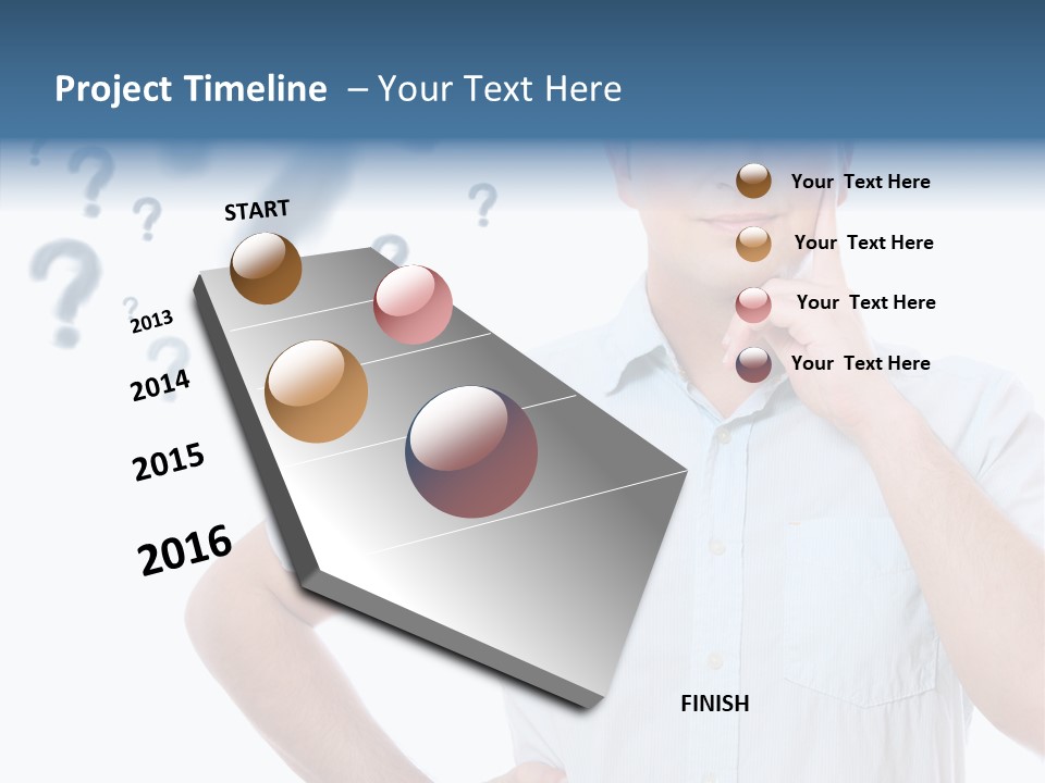 Gesture Man Confident PowerPoint Template