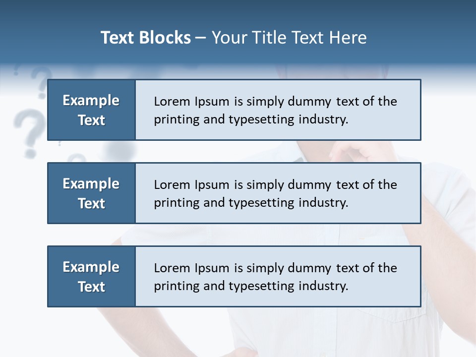 Gesture Man Confident PowerPoint Template