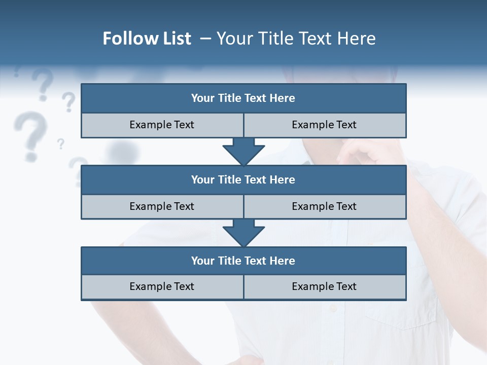 Gesture Man Confident PowerPoint Template