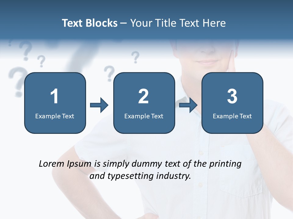 Gesture Man Confident PowerPoint Template