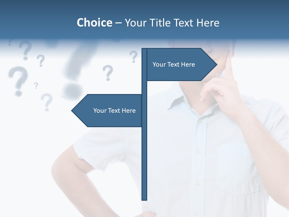 Gesture Man Confident PowerPoint Template