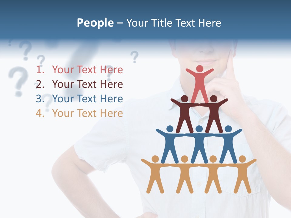 Gesture Man Confident PowerPoint Template