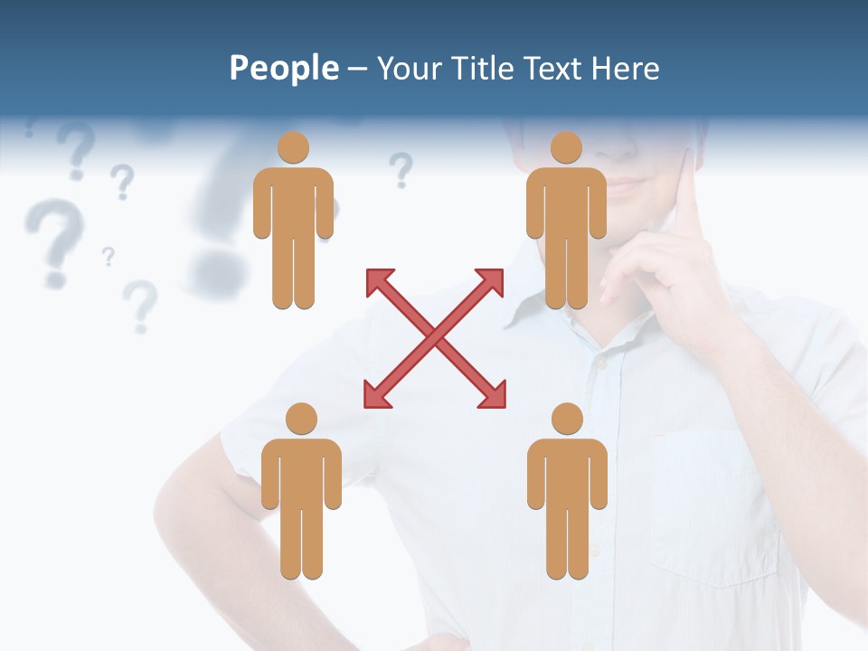 Gesture Man Confident PowerPoint Template