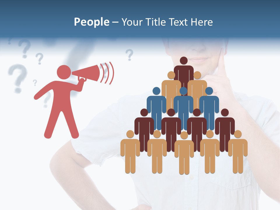 Gesture Man Confident PowerPoint Template