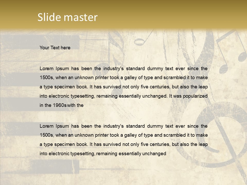 Grubby Lines Stripes PowerPoint Template