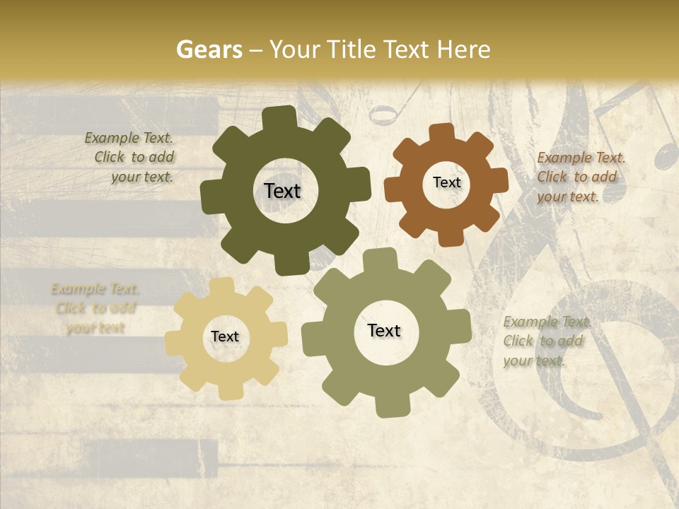 Grubby Lines Stripes PowerPoint Template