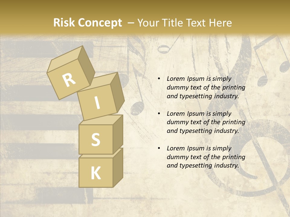 Grubby Lines Stripes PowerPoint Template