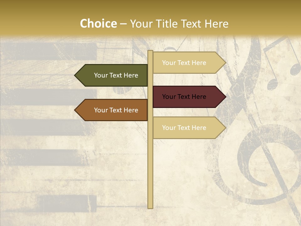 Grubby Lines Stripes PowerPoint Template