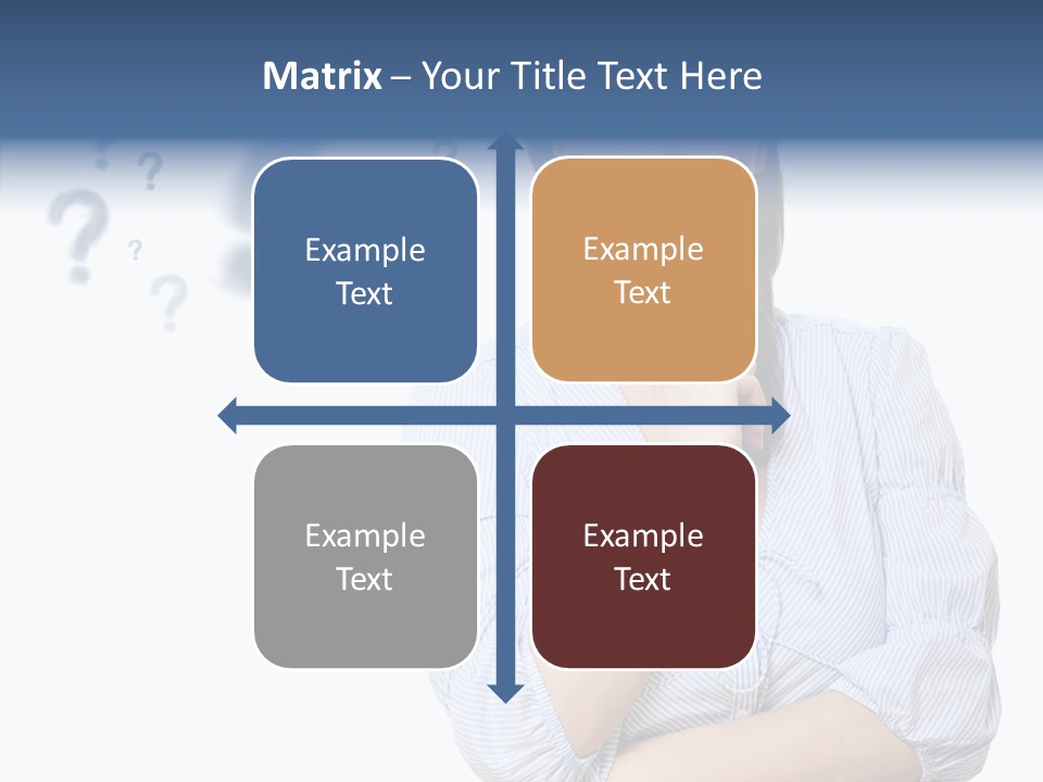 Brunette Solution Background PowerPoint Template