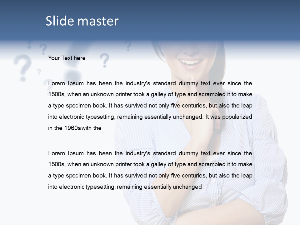 Brunette Solution Background PowerPoint Template