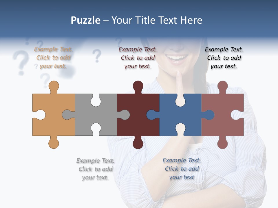 Brunette Solution Background PowerPoint Template