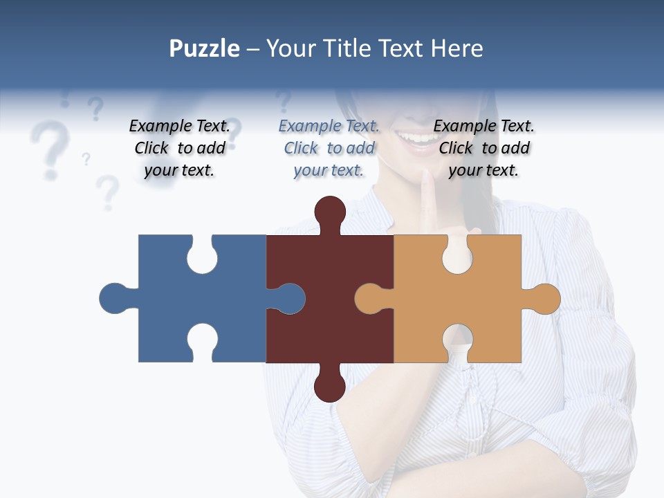 Brunette Solution Background PowerPoint Template