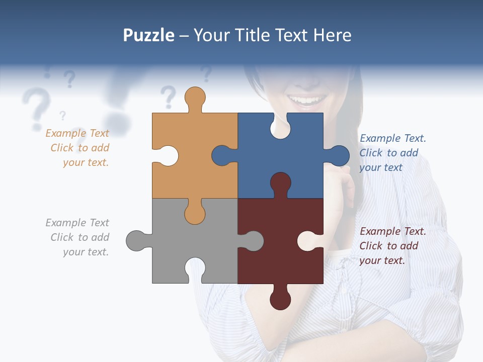 Brunette Solution Background PowerPoint Template