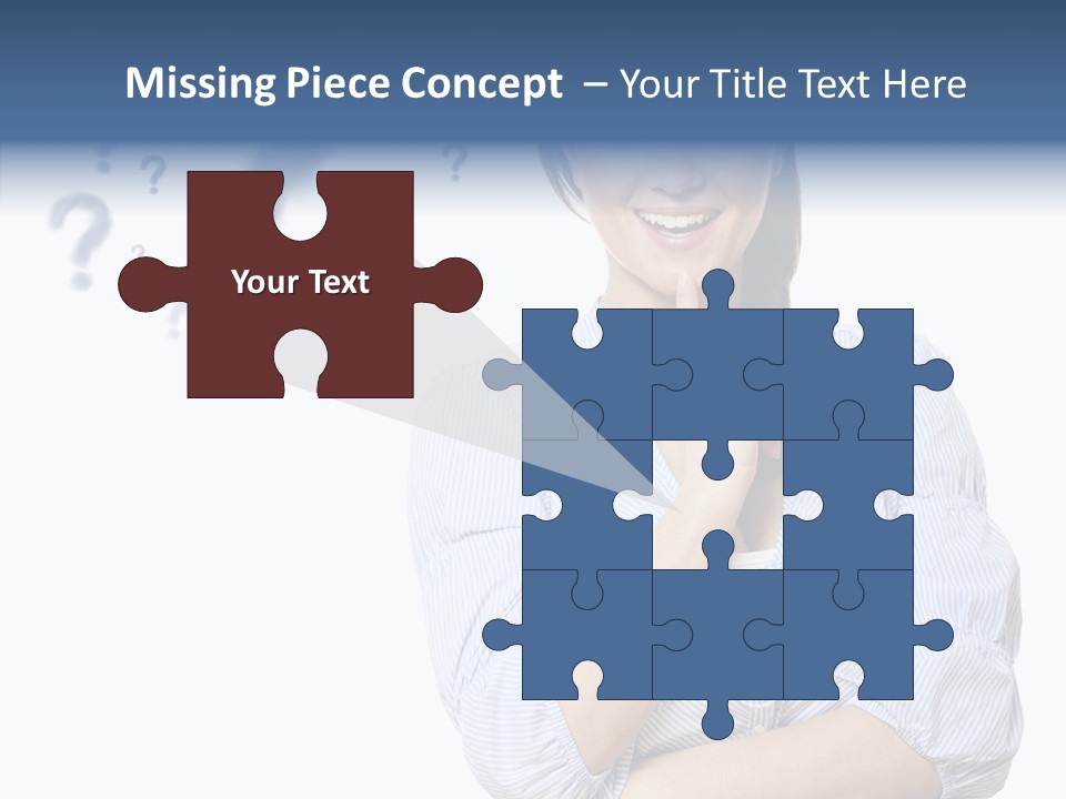 Brunette Solution Background PowerPoint Template