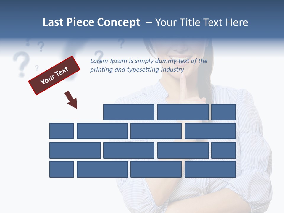 Brunette Solution Background PowerPoint Template