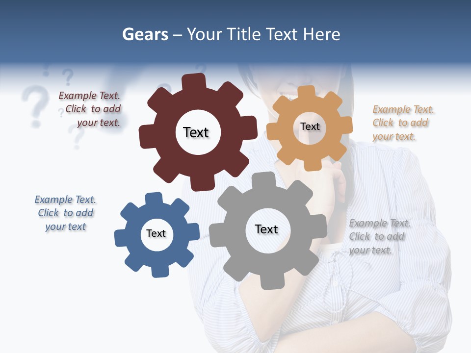 Brunette Solution Background PowerPoint Template