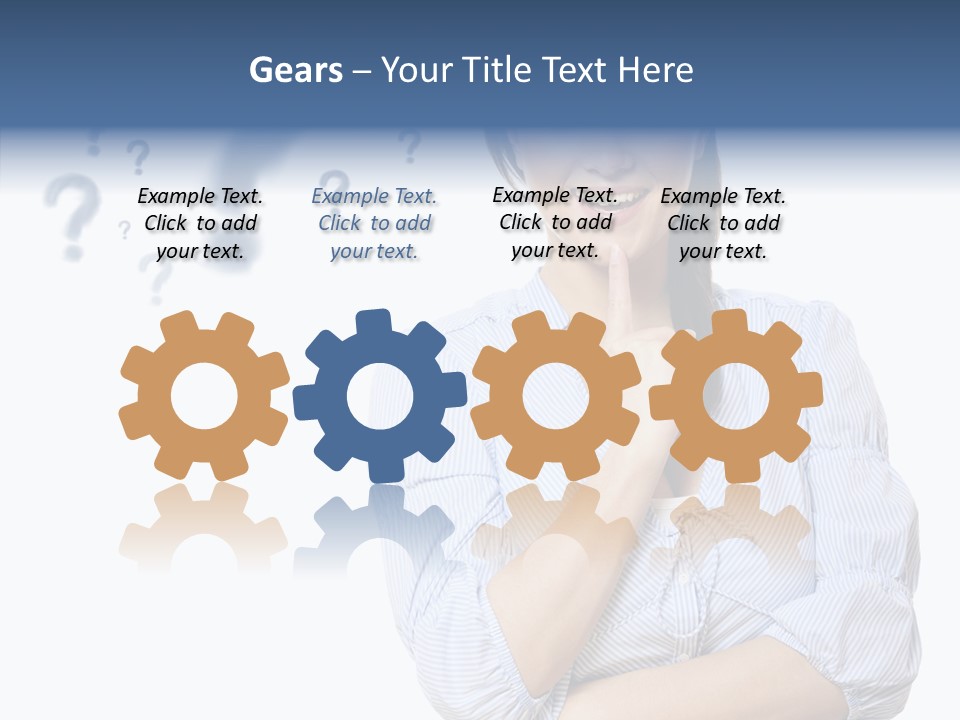 Brunette Solution Background PowerPoint Template