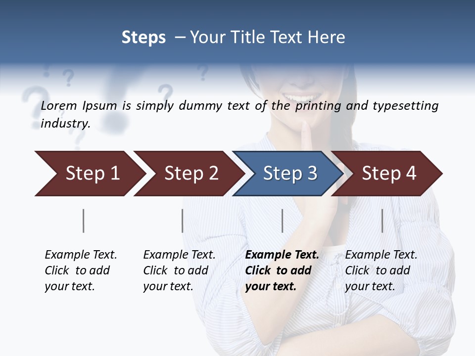 Brunette Solution Background PowerPoint Template