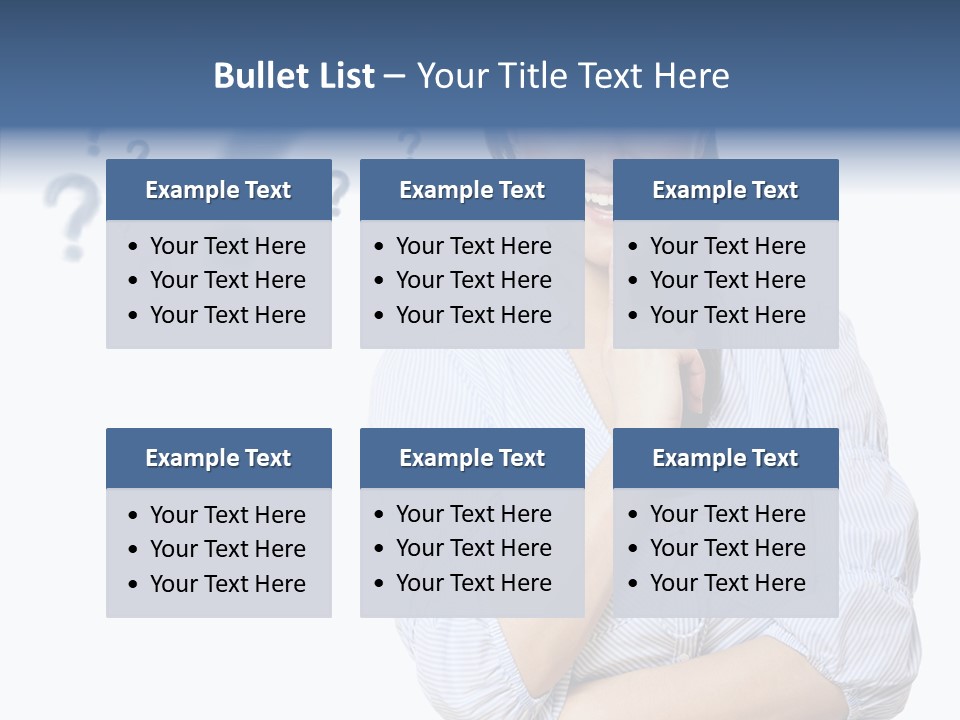 Brunette Solution Background PowerPoint Template