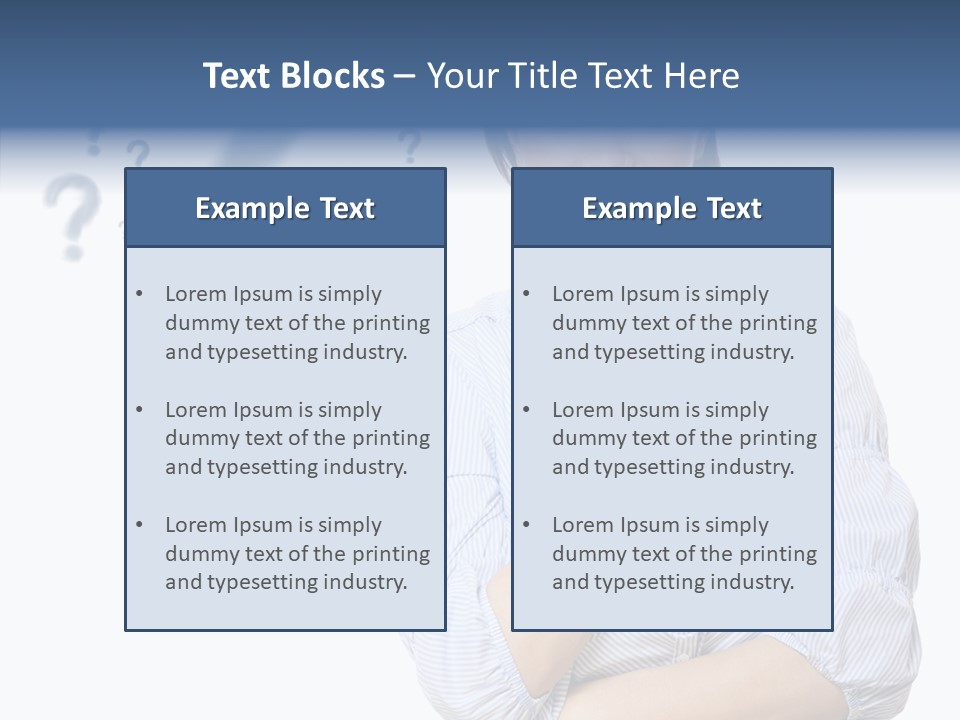 Brunette Solution Background PowerPoint Template