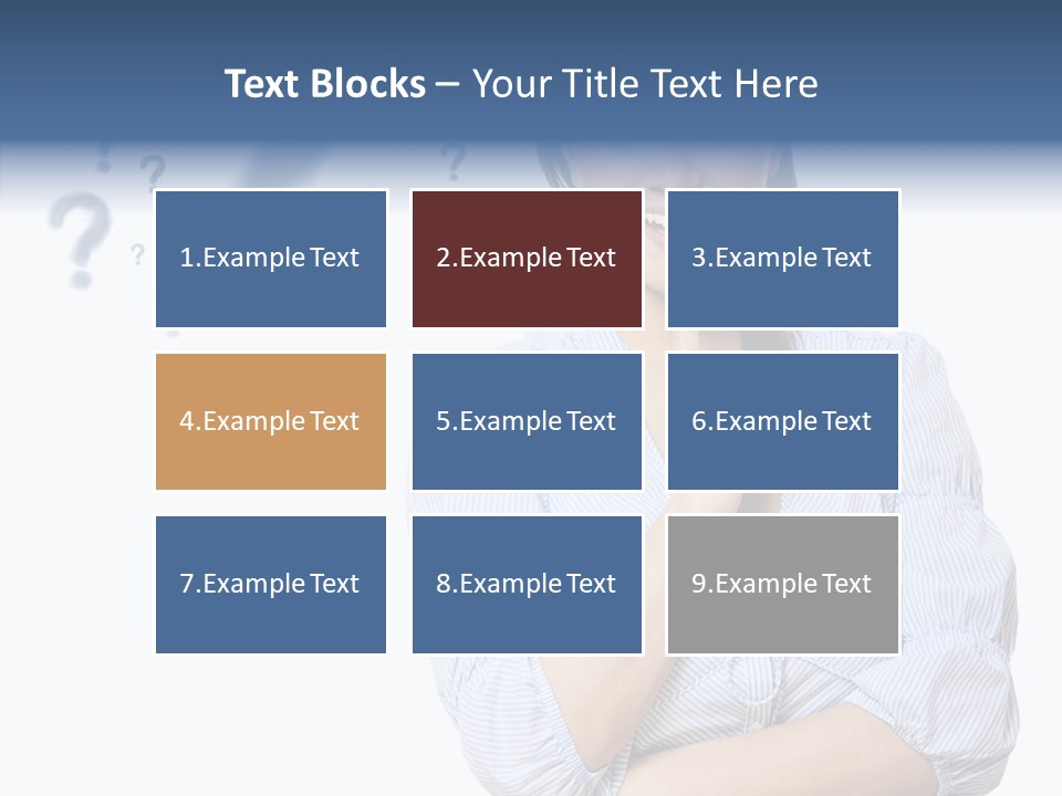 Brunette Solution Background PowerPoint Template