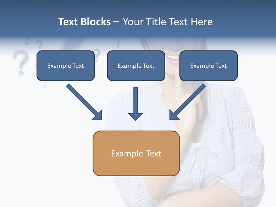 Brunette Solution Background PowerPoint Template